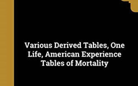 0528 | 美国第一张寿险经验生命表