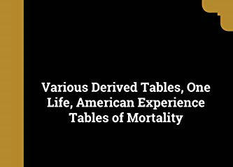 0528 | 美国第一张寿险经验生命表