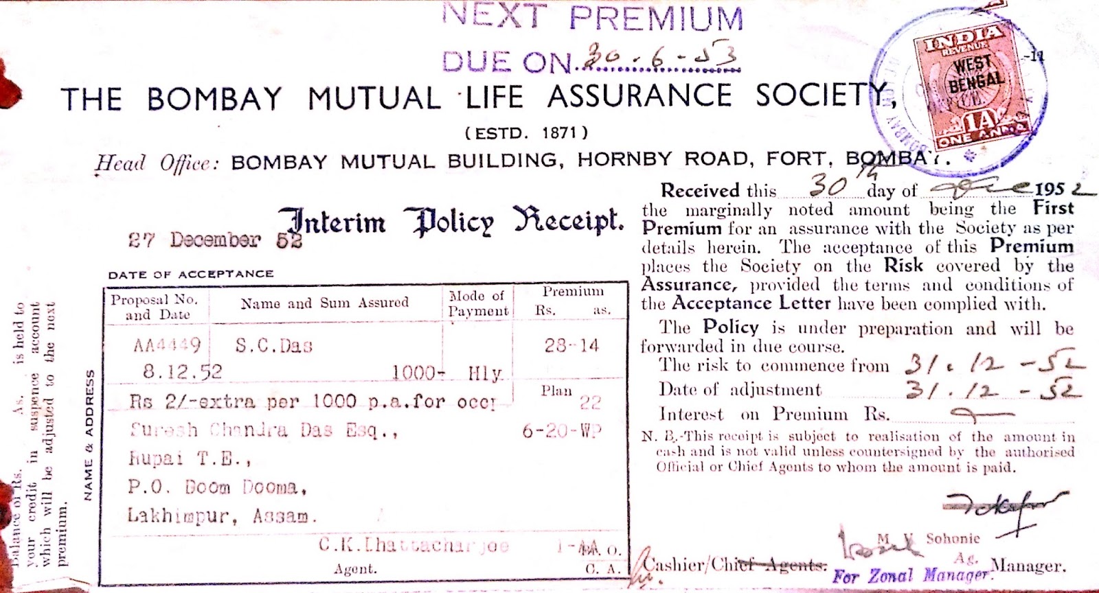 0605 | 印度孟买相互人寿保险协会